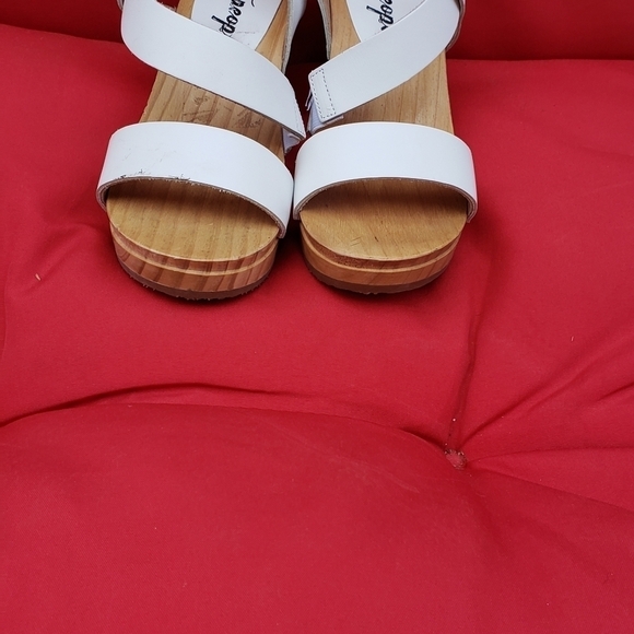 FREE PEOPLE Dune White Beach‎ Clog Wooden Sandal - Picture 3 of 6